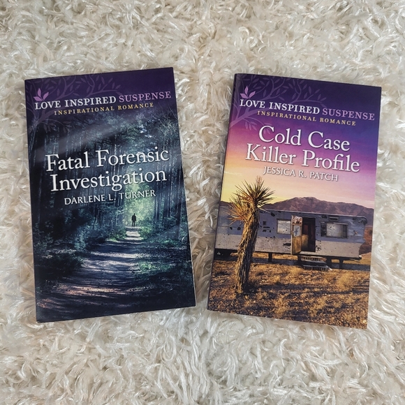 Source Unknown Other - Love Inspired Suspense Inspirational Romance, 2 books, Cold Case Profile & Fatal